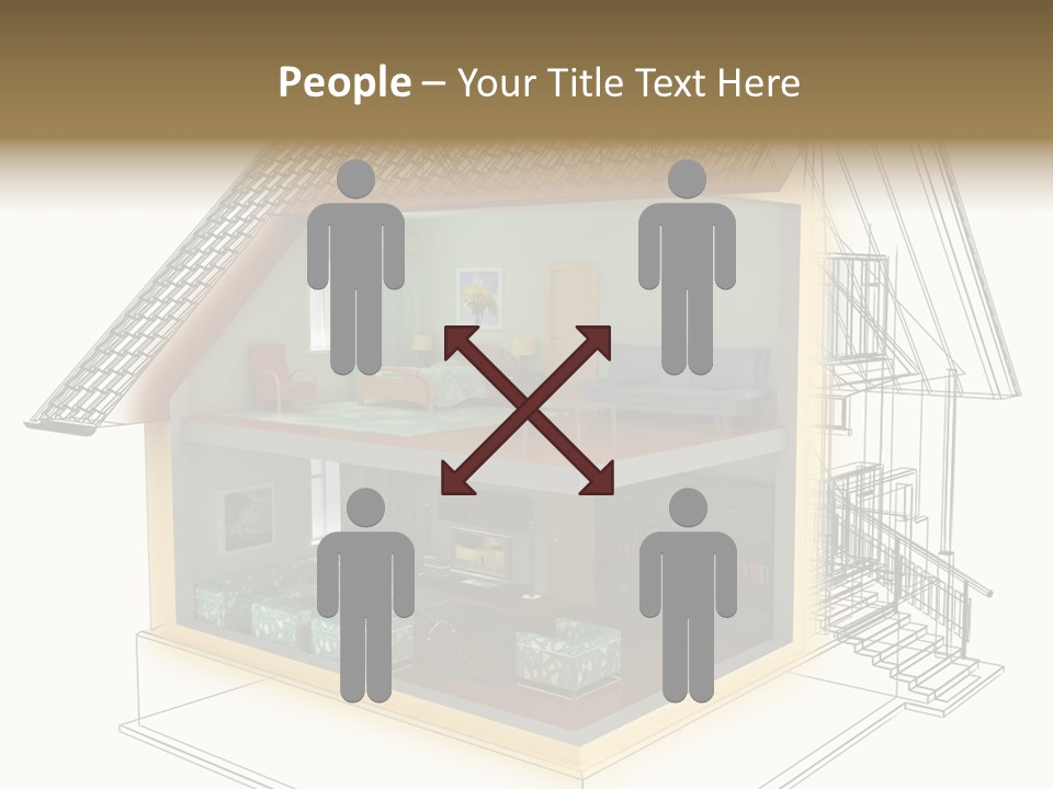 Housing Objects Wire PowerPoint Template