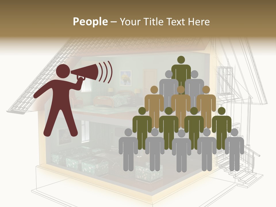 Housing Objects Wire PowerPoint Template