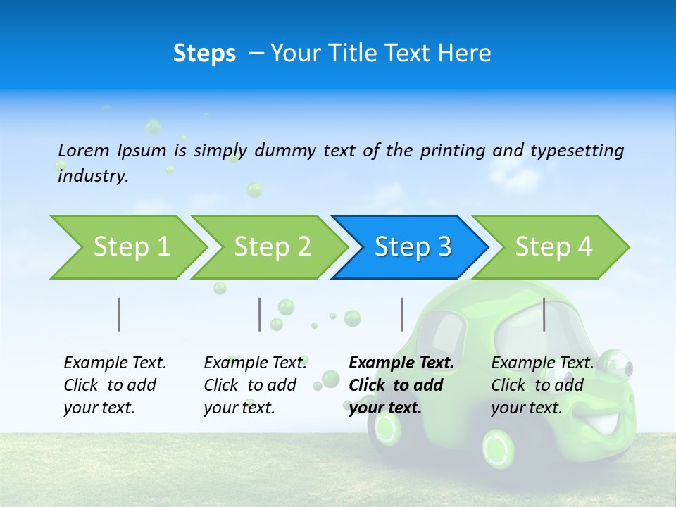 Car Ideas Freshness PowerPoint Template