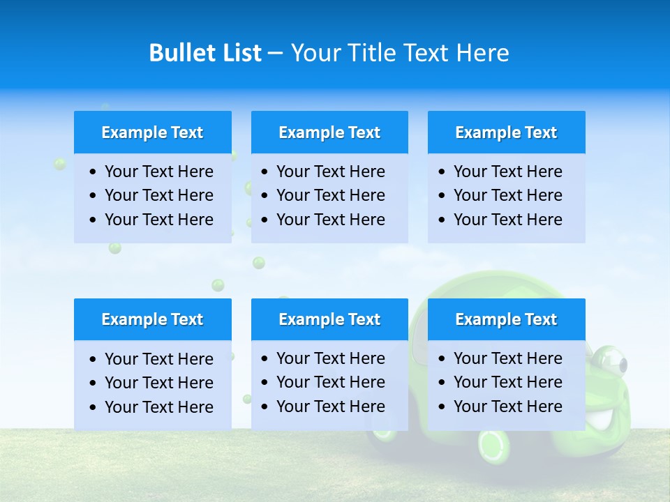 Car Ideas Freshness PowerPoint Template