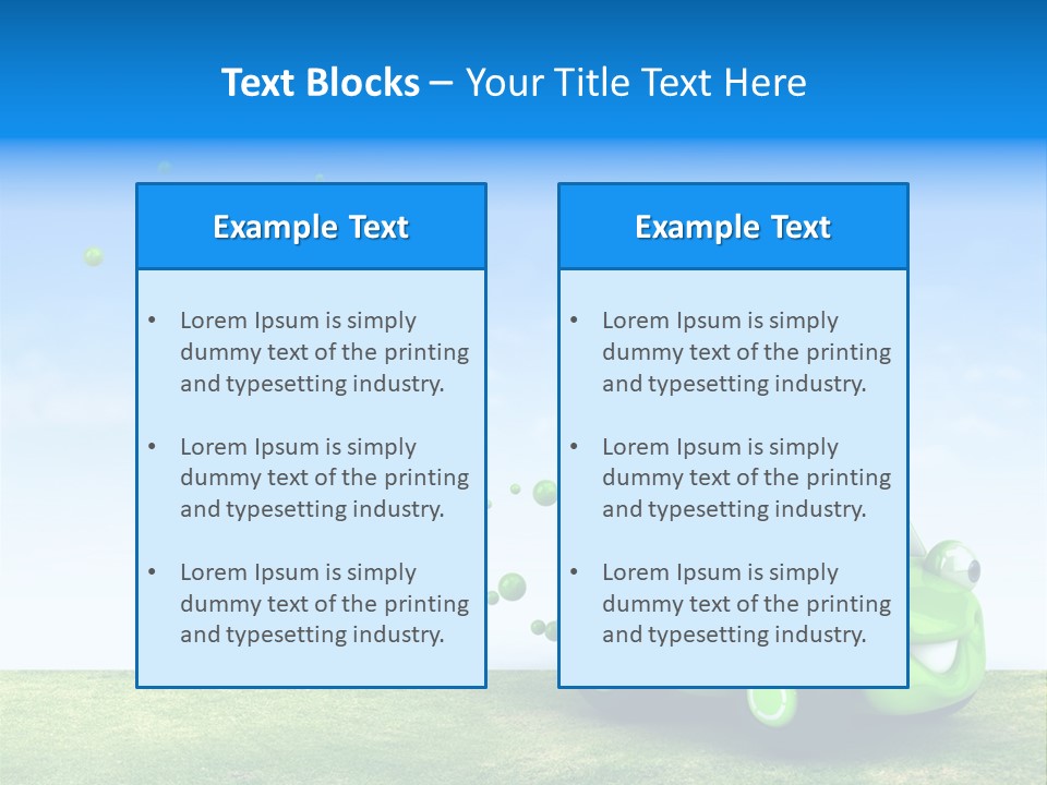 Car Ideas Freshness PowerPoint Template