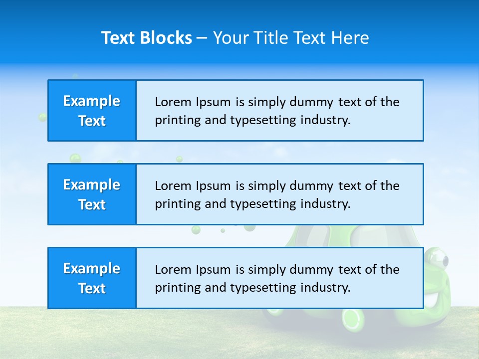Car Ideas Freshness PowerPoint Template