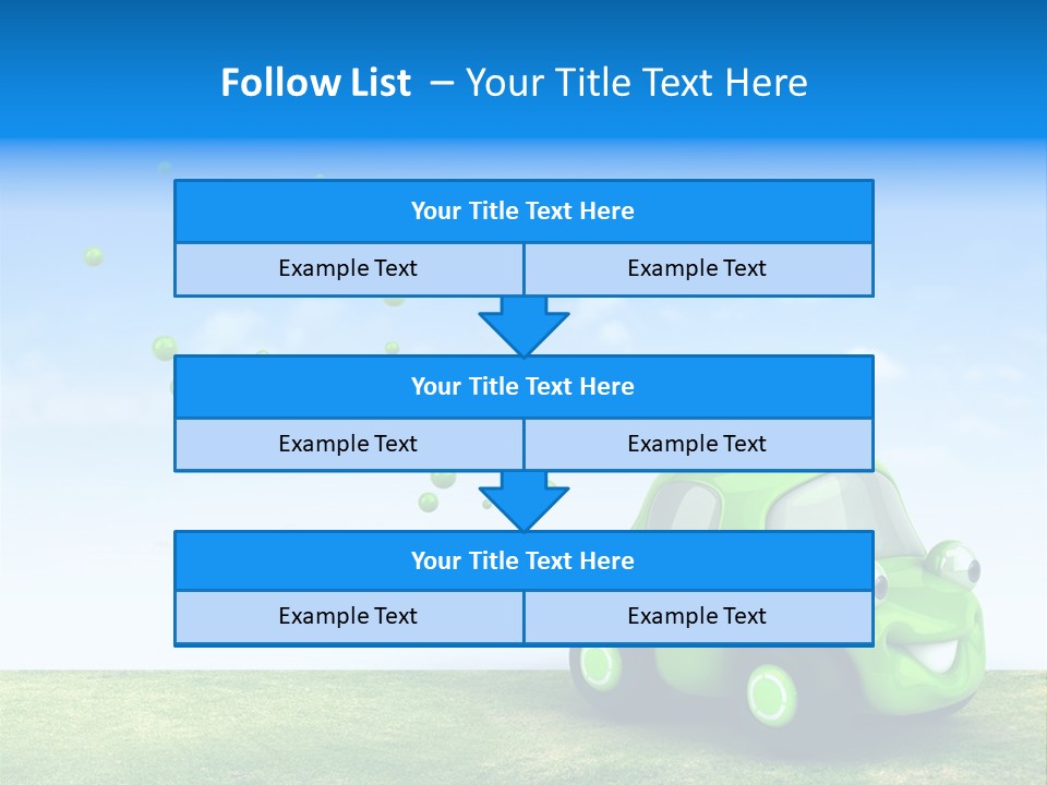 Car Ideas Freshness PowerPoint Template