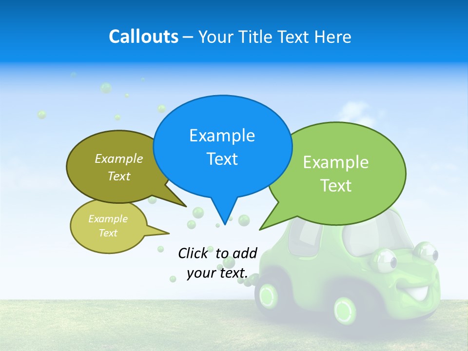 Car Ideas Freshness PowerPoint Template