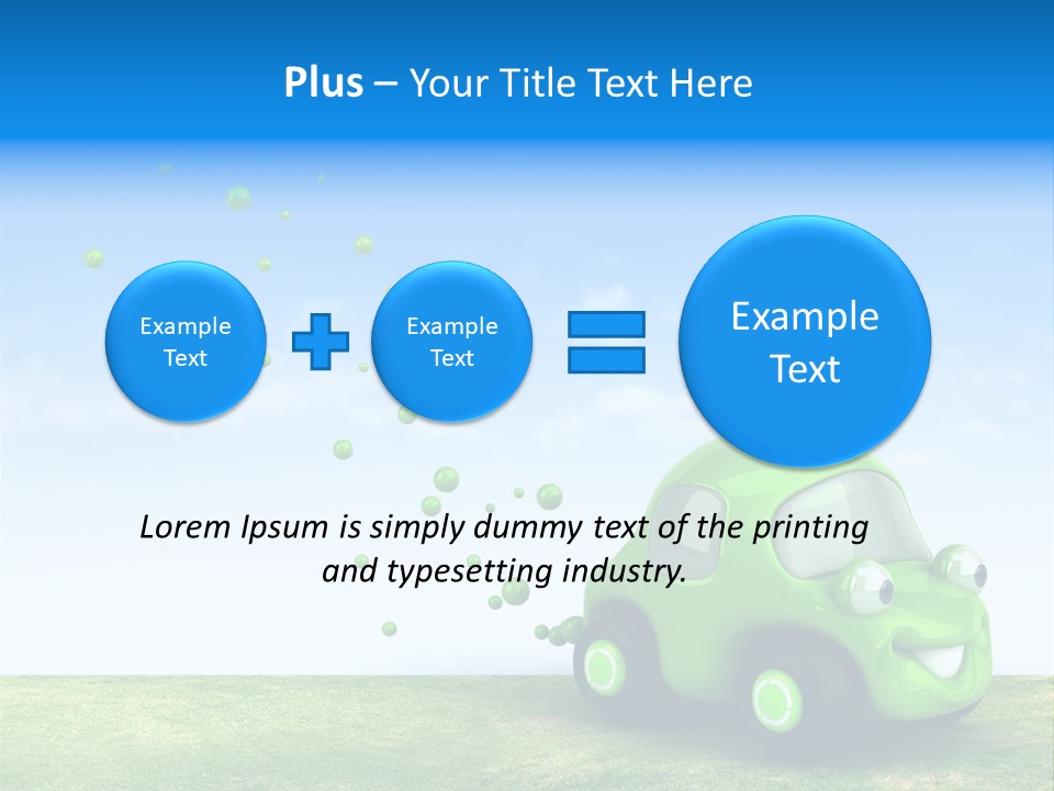 Car Ideas Freshness PowerPoint Template