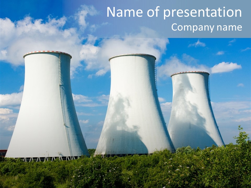 Production Plant Environmental PowerPoint Template