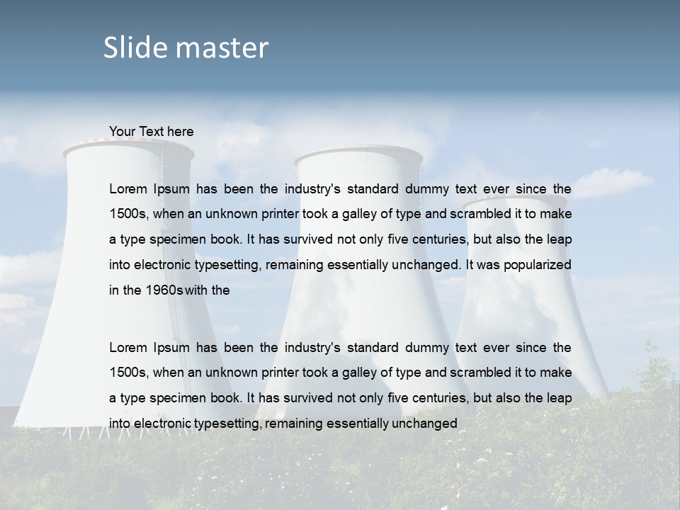 Production Plant Environmental PowerPoint Template