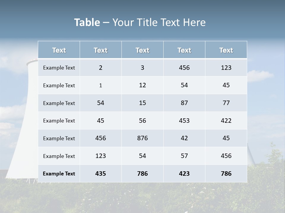 Production Plant Environmental PowerPoint Template