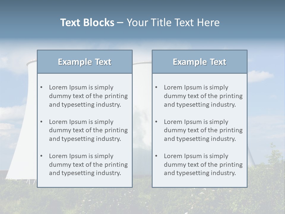 Production Plant Environmental PowerPoint Template