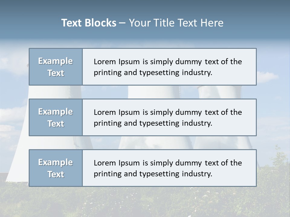 Production Plant Environmental PowerPoint Template