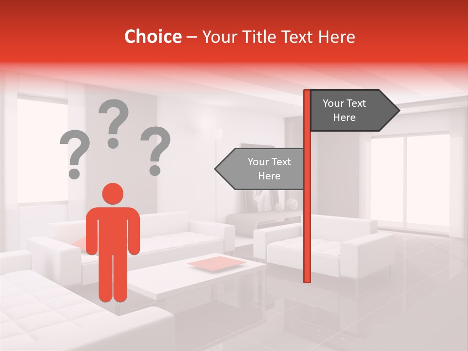 Residence Sconce Person PowerPoint Template