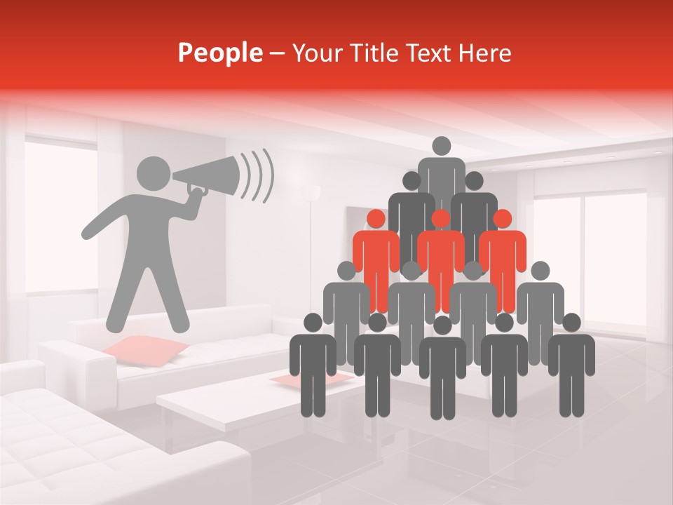 Residence Sconce Person PowerPoint Template