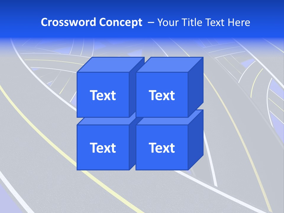 Pavement Travel Drive PowerPoint Template