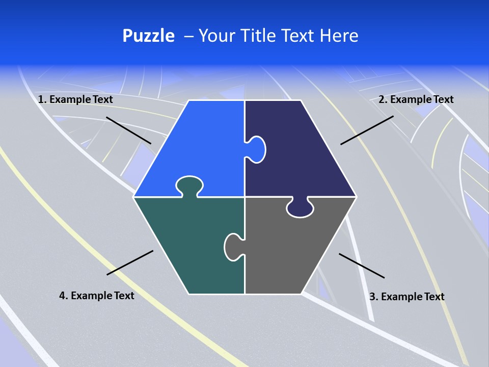 Pavement Travel Drive PowerPoint Template