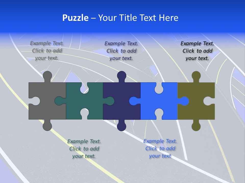 Pavement Travel Drive PowerPoint Template