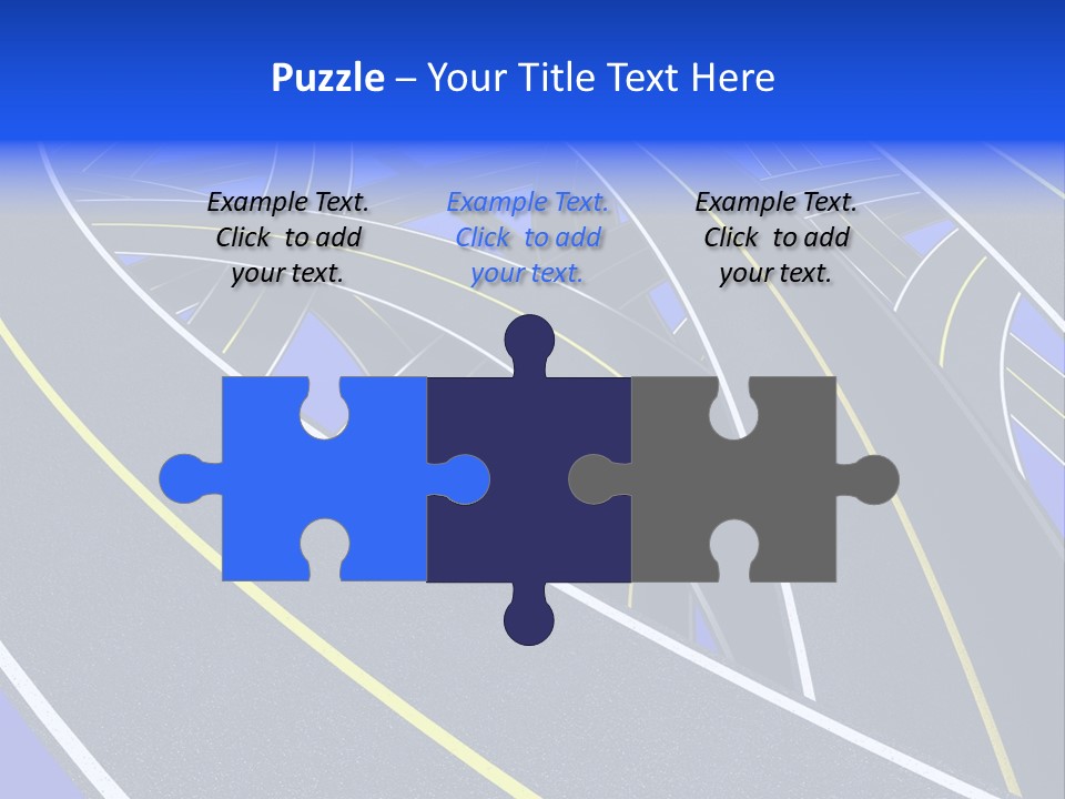 Pavement Travel Drive PowerPoint Template