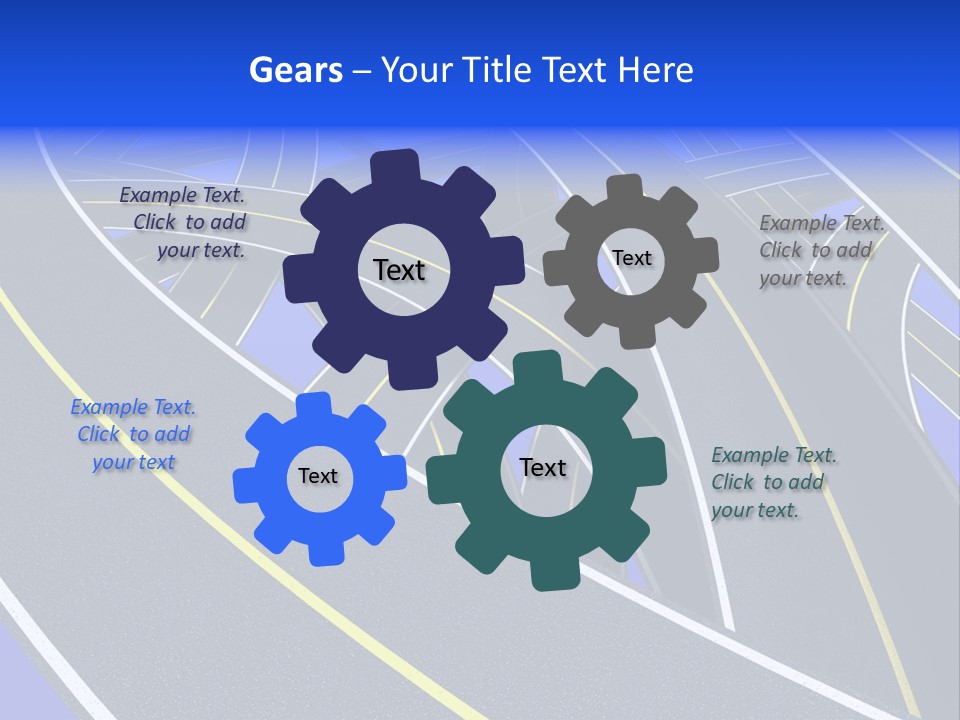 Pavement Travel Drive PowerPoint Template