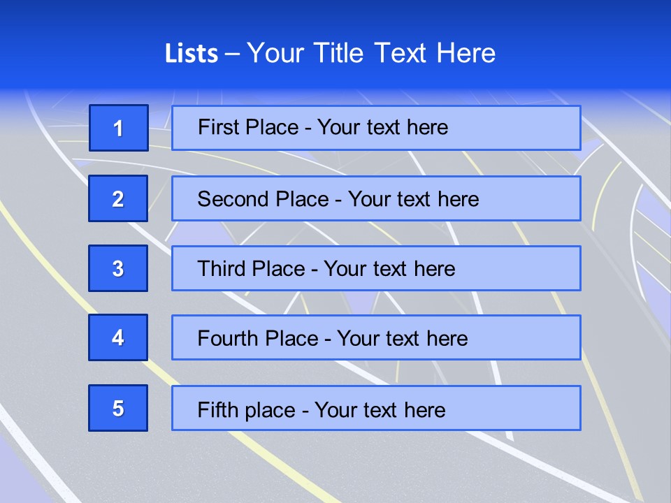Pavement Travel Drive PowerPoint Template