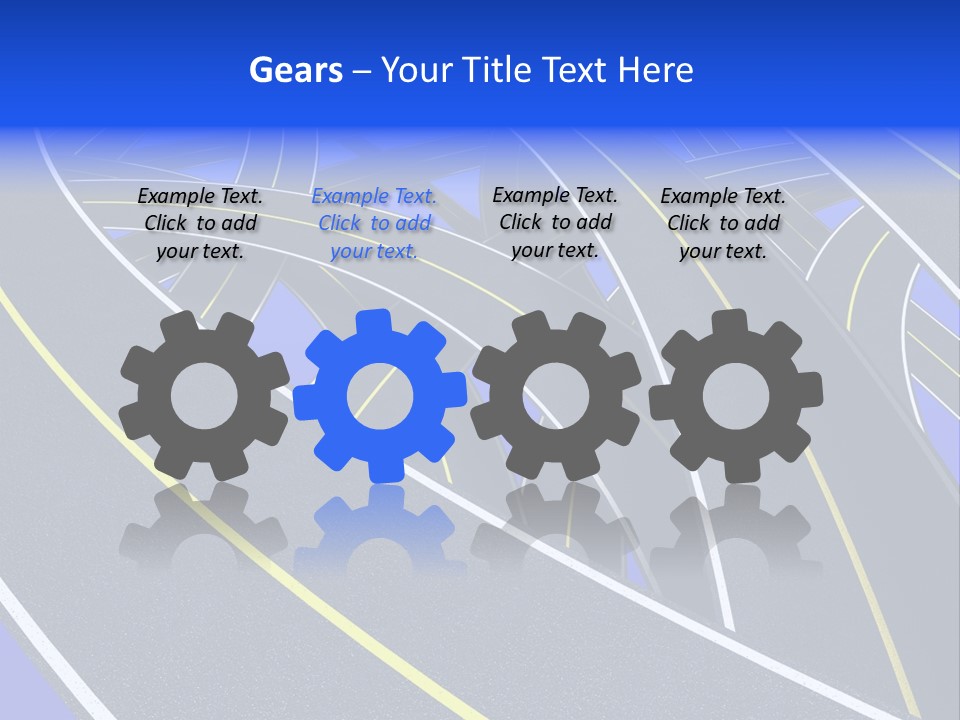 Pavement Travel Drive PowerPoint Template