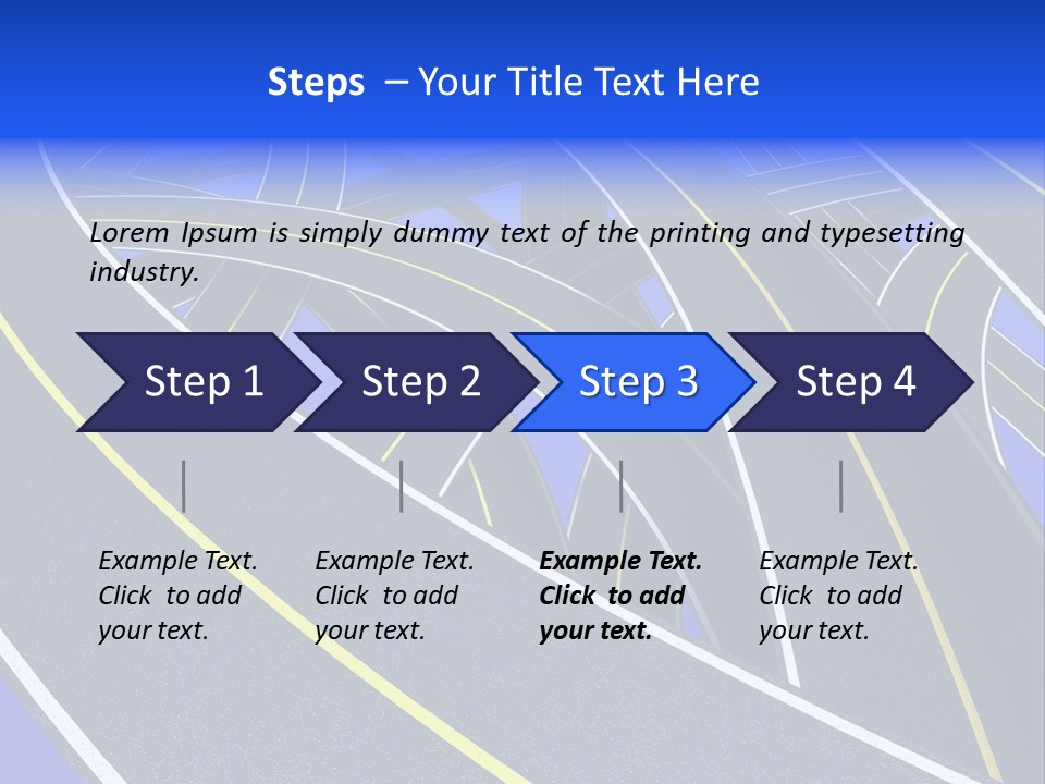 Pavement Travel Drive PowerPoint Template