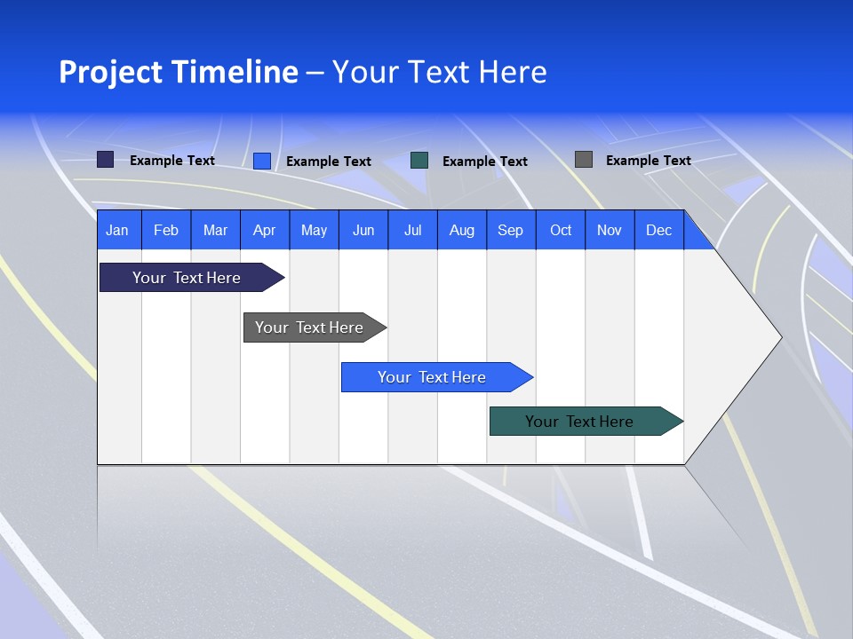 Pavement Travel Drive PowerPoint Template