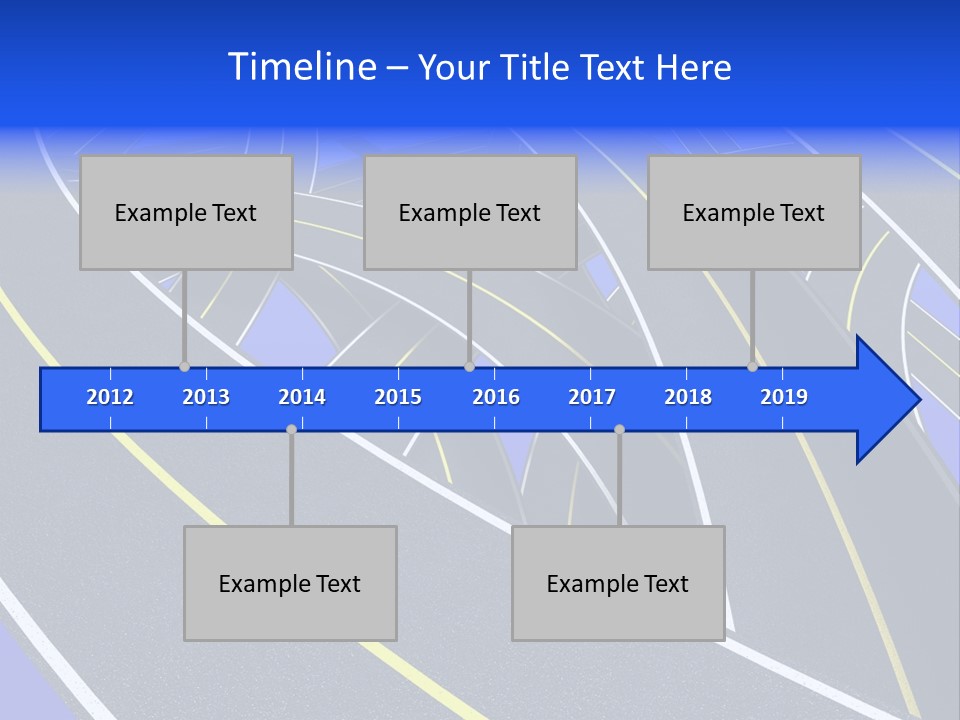 Pavement Travel Drive PowerPoint Template