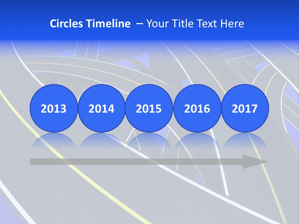 Pavement Travel Drive PowerPoint Template