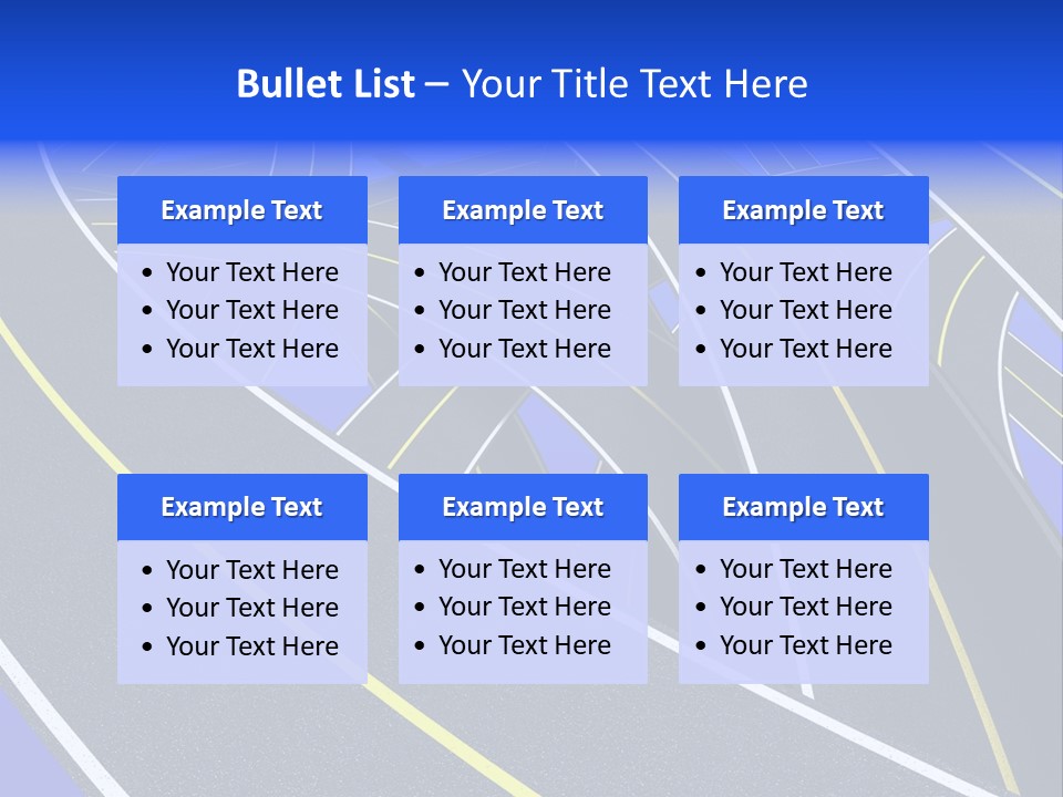 Pavement Travel Drive PowerPoint Template