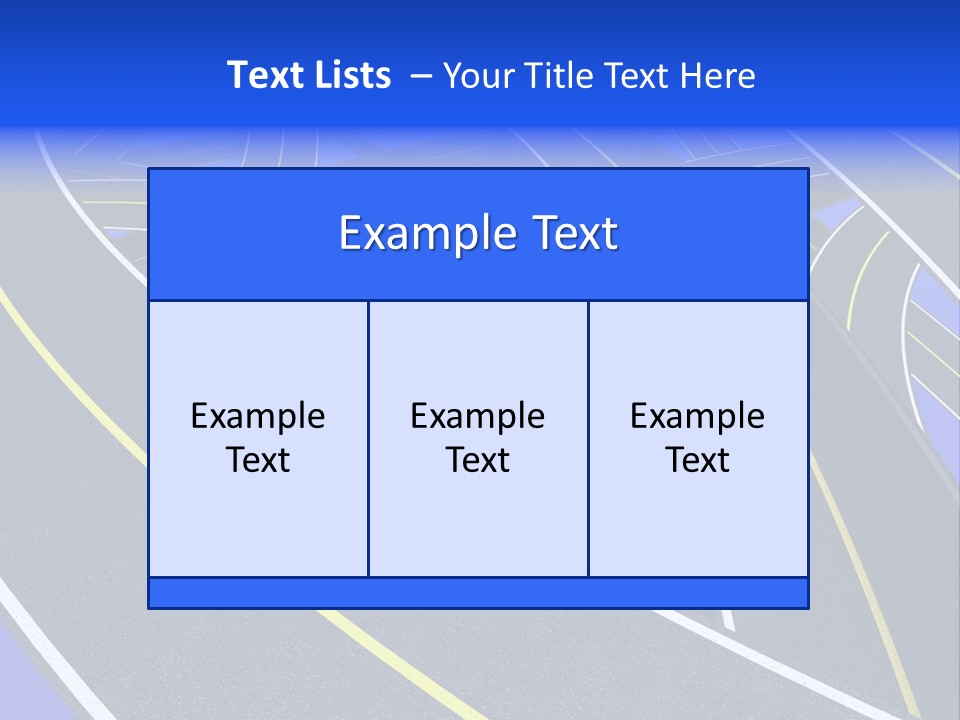 Pavement Travel Drive PowerPoint Template
