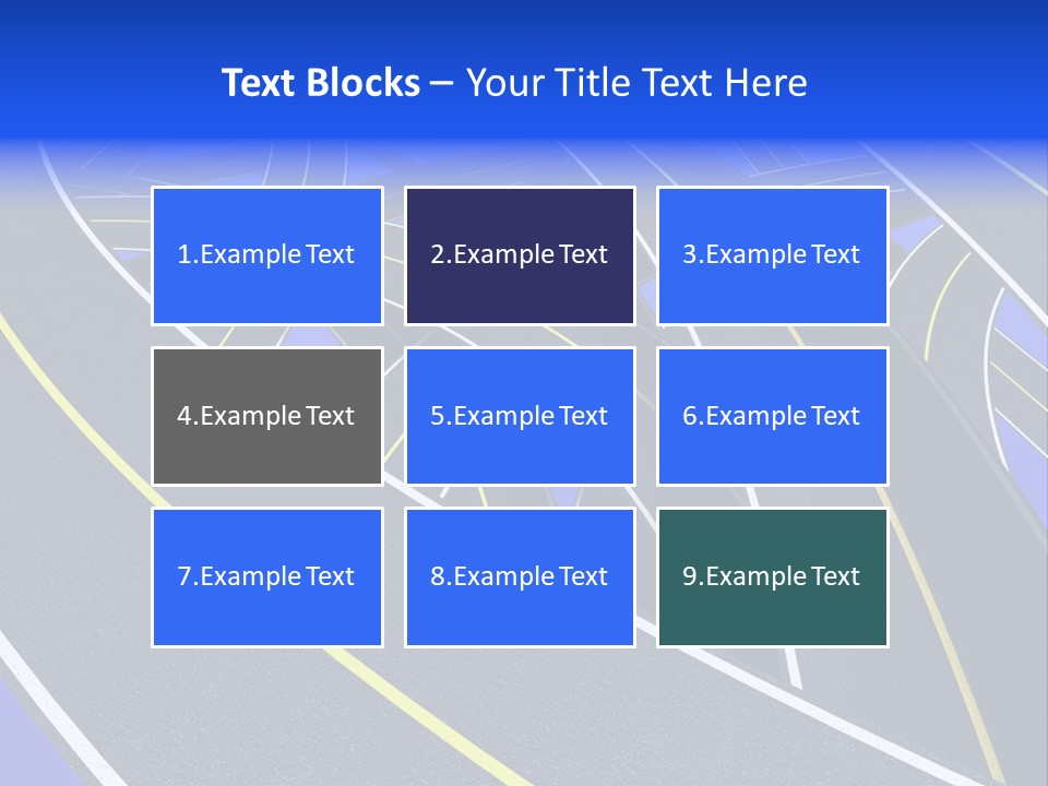 Pavement Travel Drive PowerPoint Template