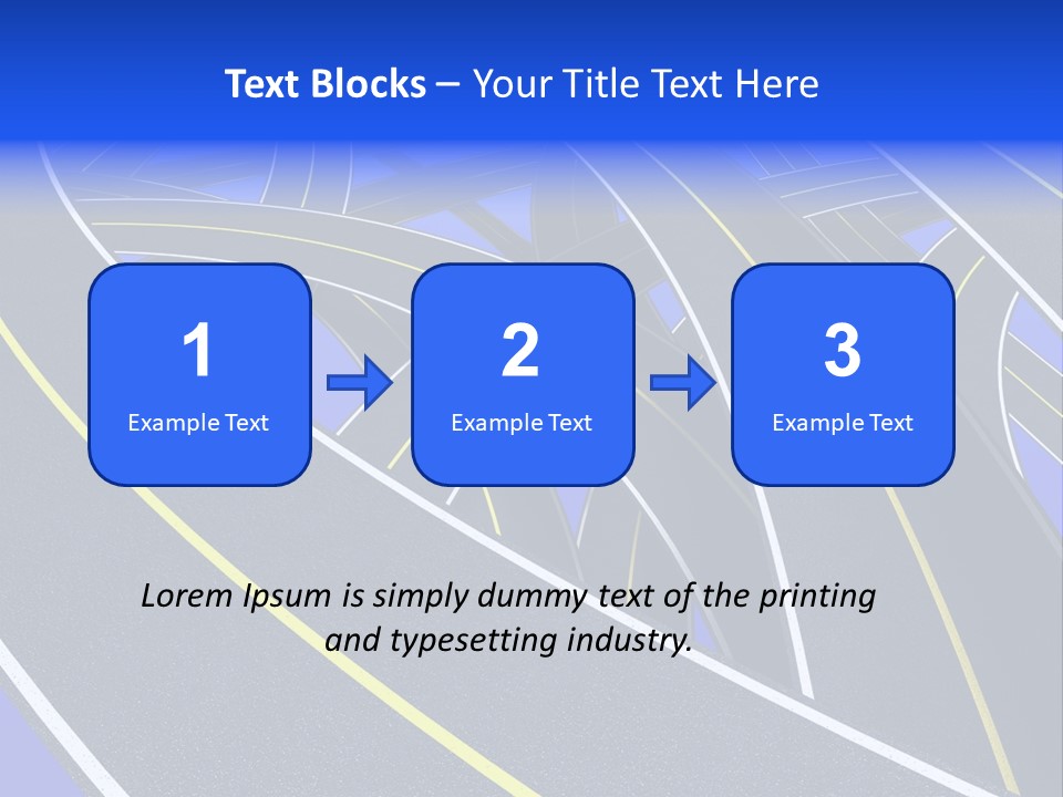 Pavement Travel Drive PowerPoint Template