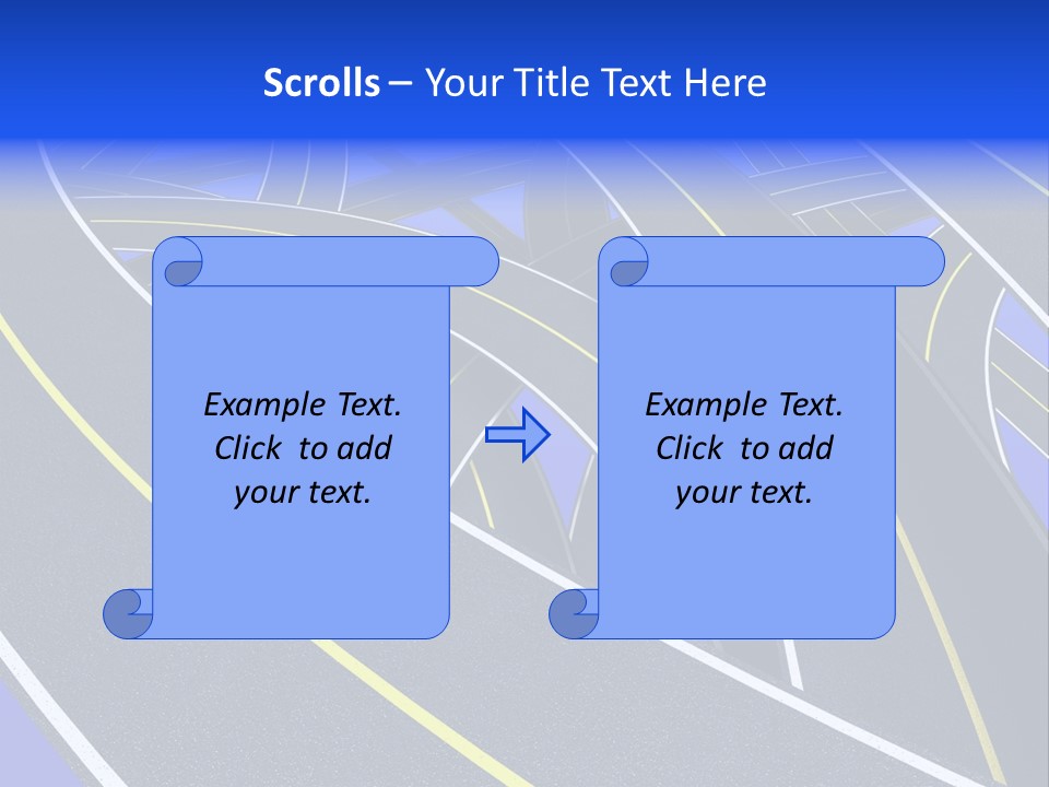 Pavement Travel Drive PowerPoint Template