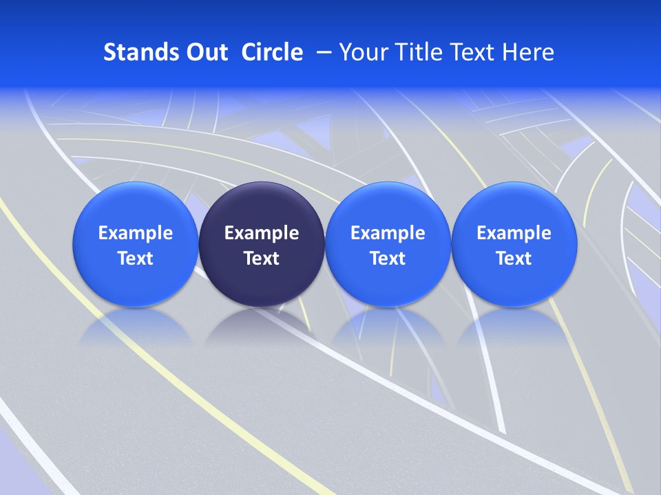 Pavement Travel Drive PowerPoint Template