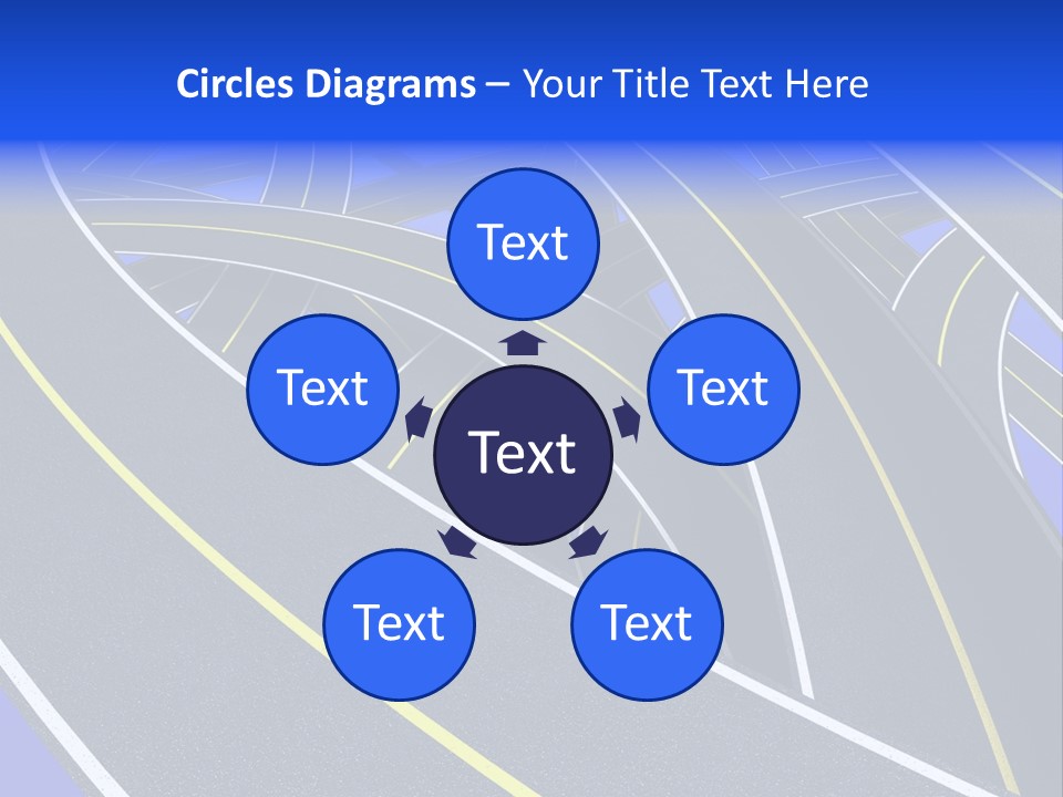 Pavement Travel Drive PowerPoint Template