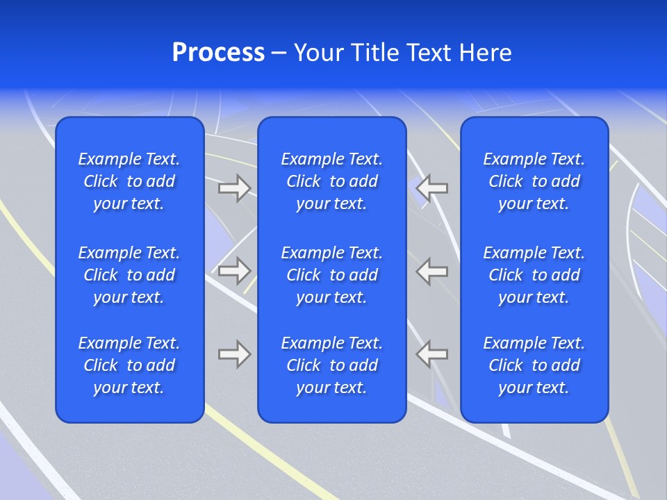 Pavement Travel Drive PowerPoint Template