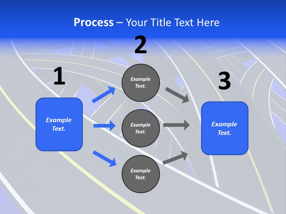 Pavement Travel Drive PowerPoint Template