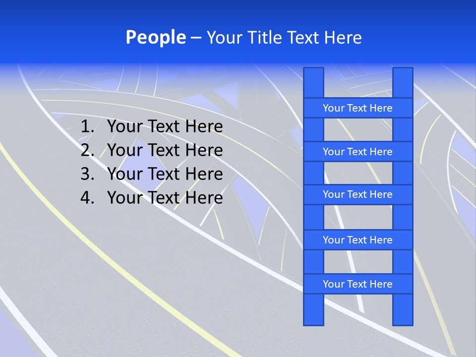 Pavement Travel Drive PowerPoint Template