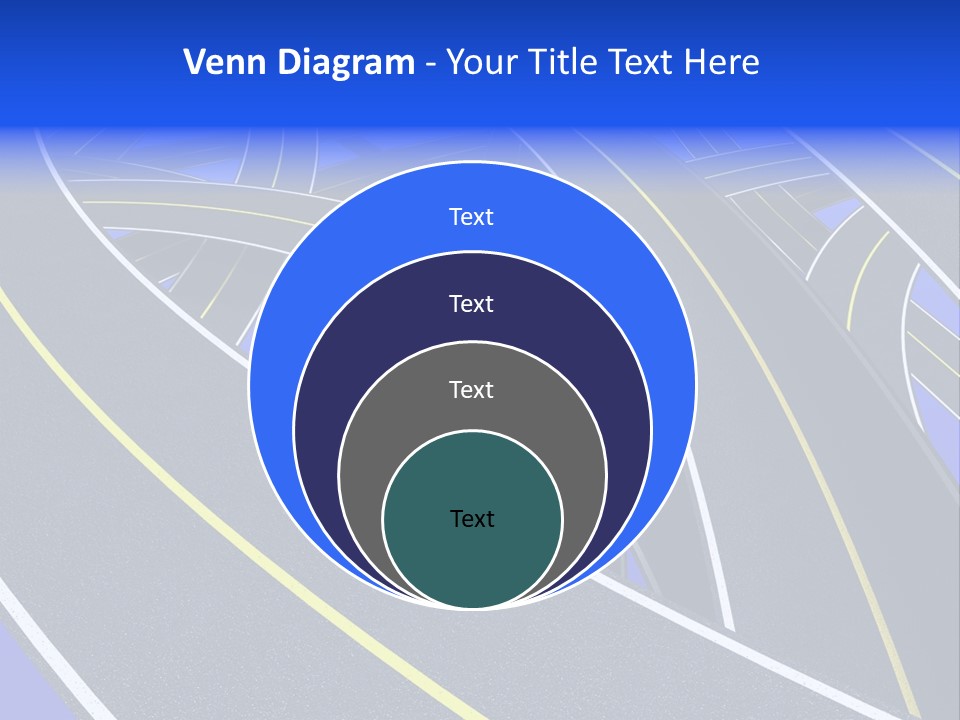 Pavement Travel Drive PowerPoint Template