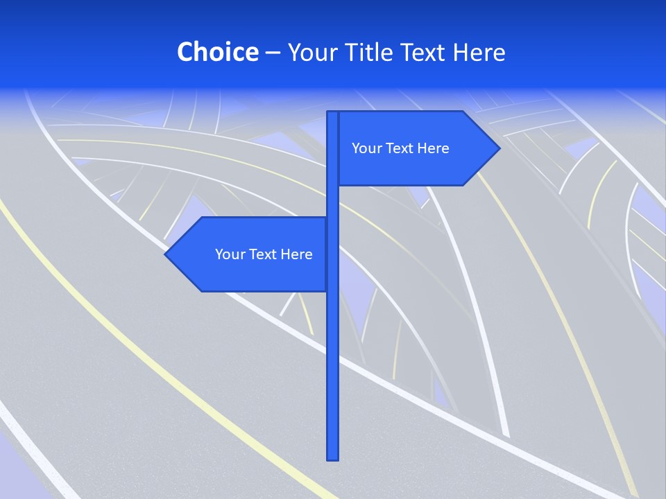 Pavement Travel Drive PowerPoint Template