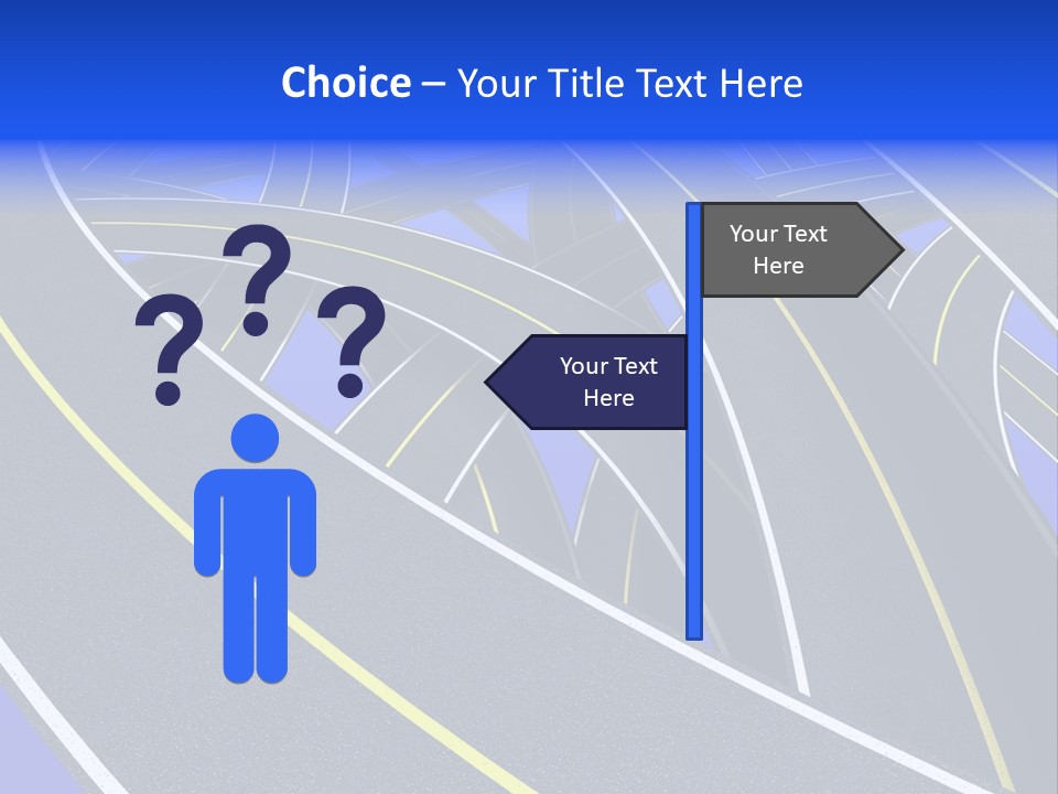 Pavement Travel Drive PowerPoint Template