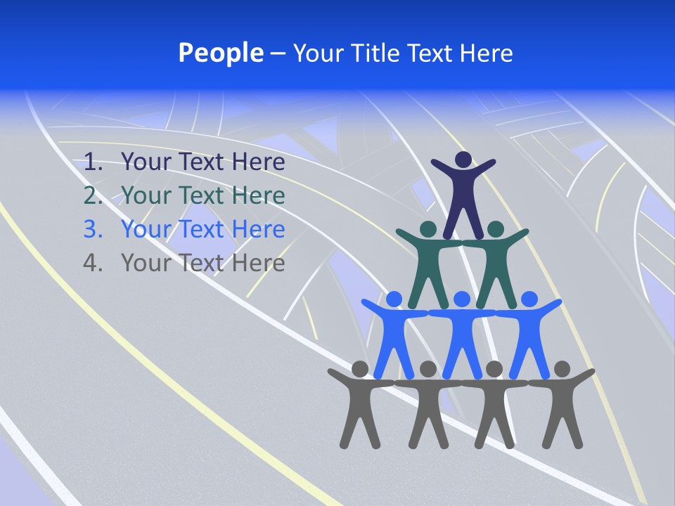 Pavement Travel Drive PowerPoint Template