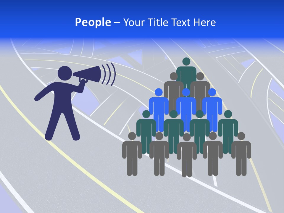 Pavement Travel Drive PowerPoint Template