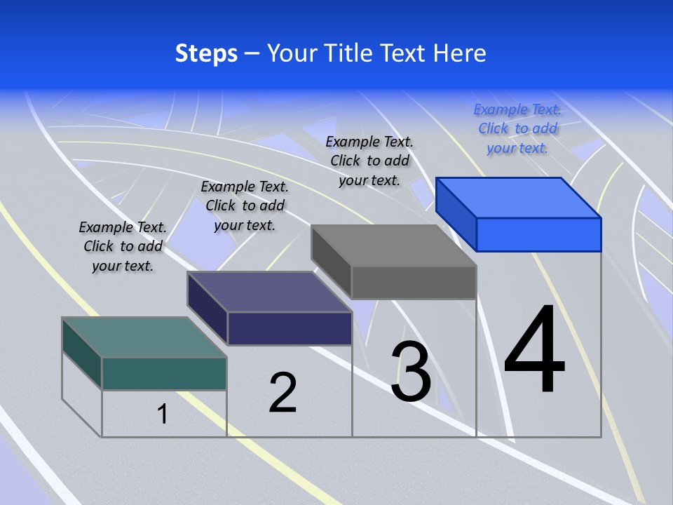 Pavement Travel Drive PowerPoint Template