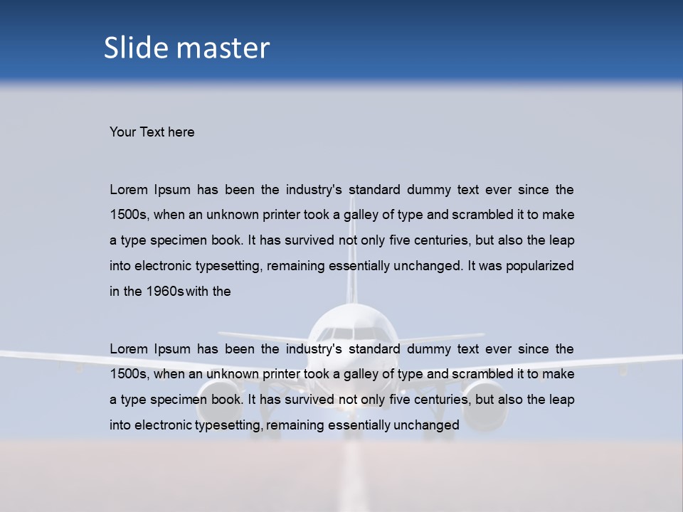 Field Flight Luxury PowerPoint Template