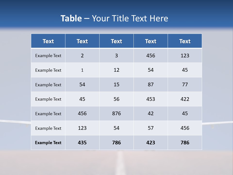 Field Flight Luxury PowerPoint Template