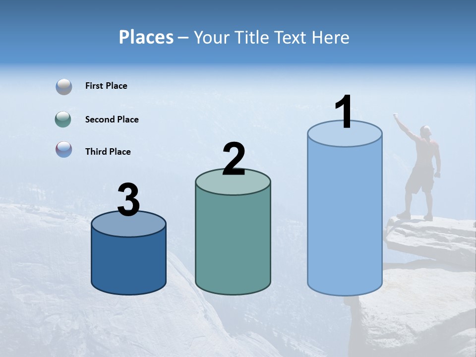 Success Motivation Blue PowerPoint Template