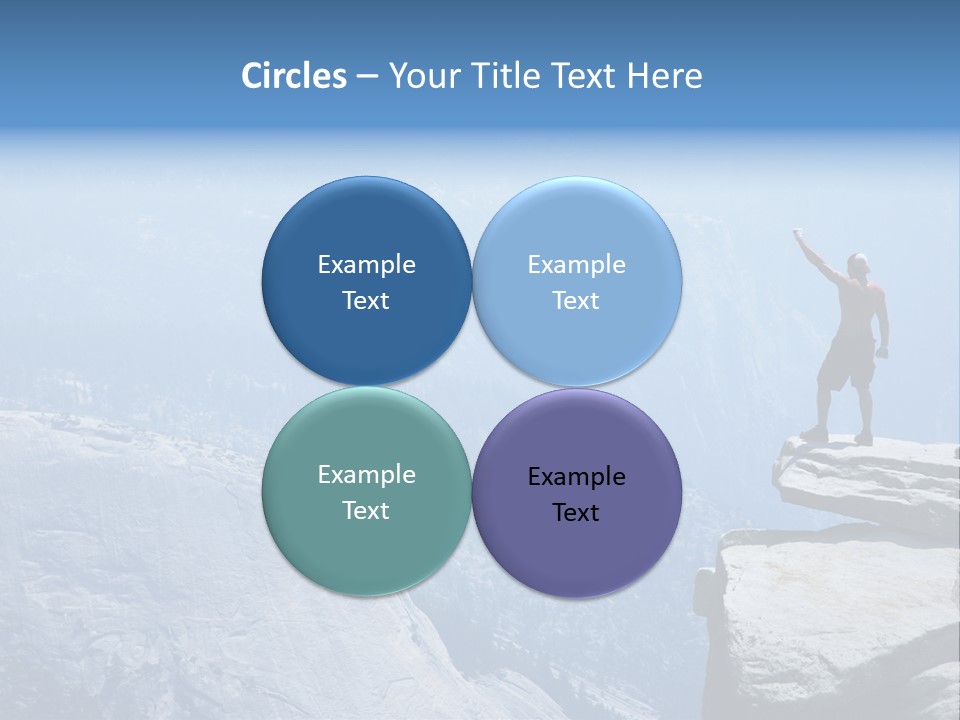 Success Motivation Blue PowerPoint Template