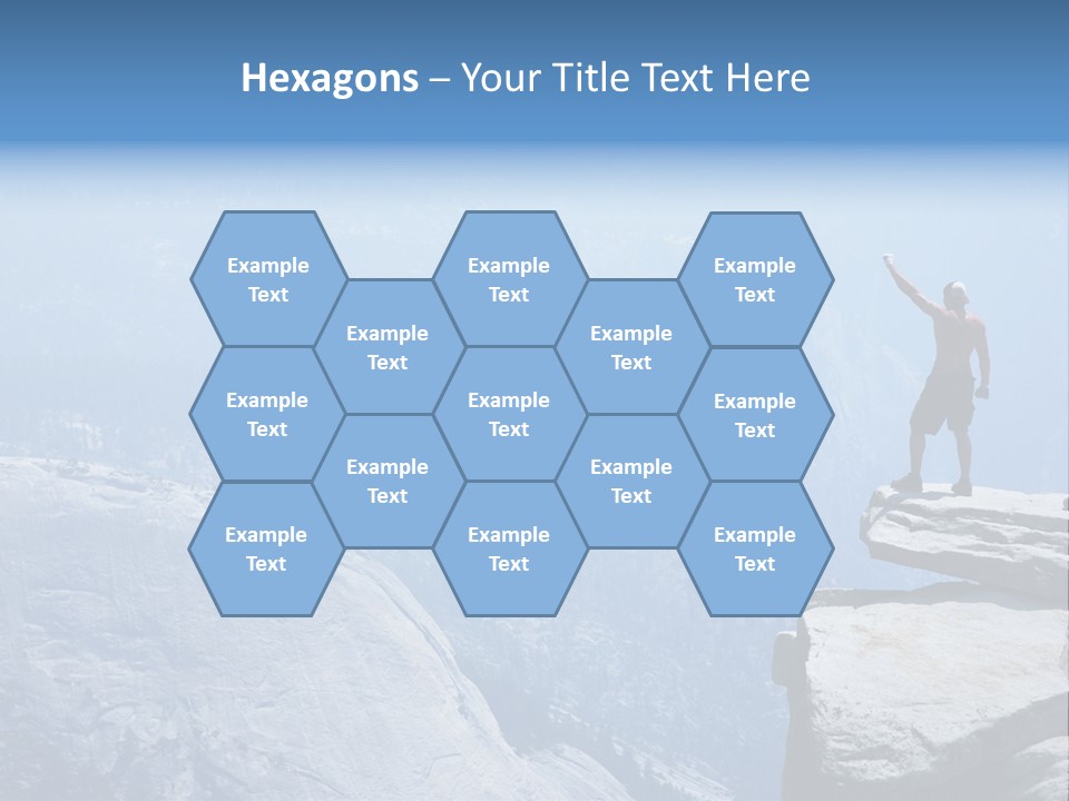 Success Motivation Blue PowerPoint Template