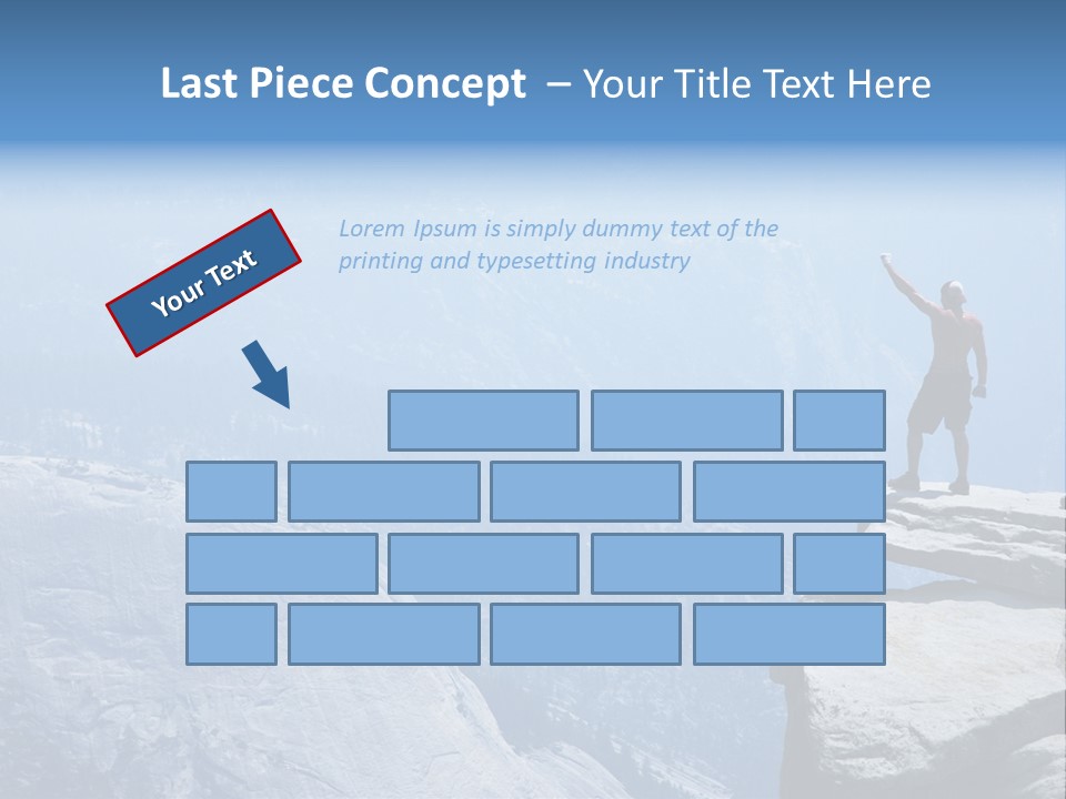 Success Motivation Blue PowerPoint Template