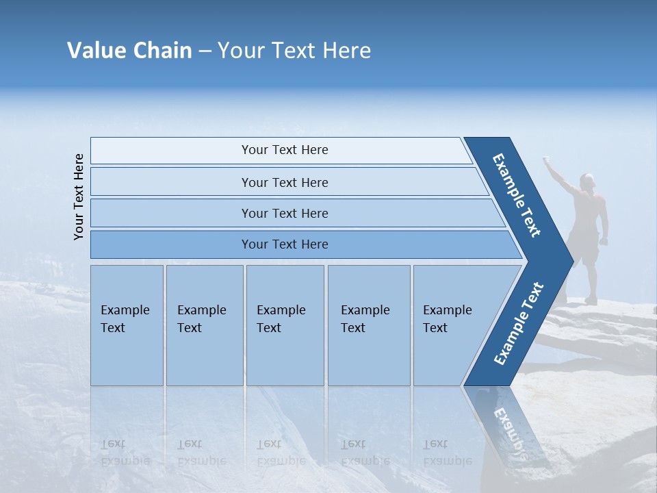 Success Motivation Blue PowerPoint Template